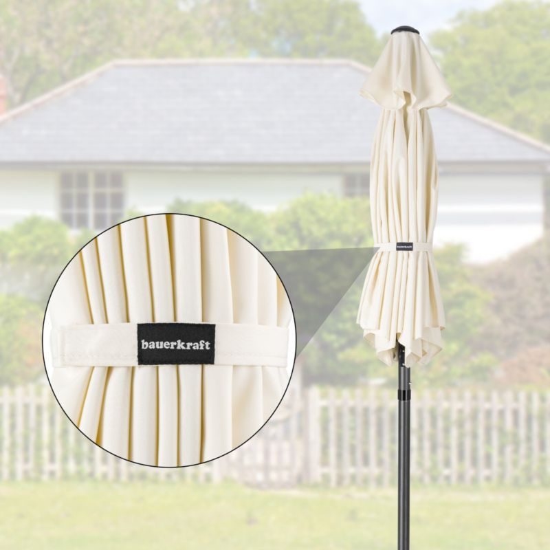 Parasol ogrodowy Bauerkraft składany regulowany 300 cm 50UV beżowy 1 szt.