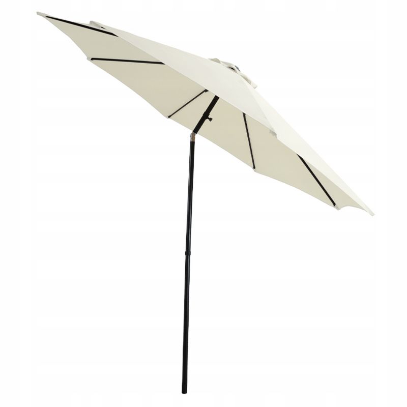 Parasol Ogrodowy Focus Garden Łamany Składany Samos z Masztem Beż 3m 300cm Wzmacniany 1 Szt