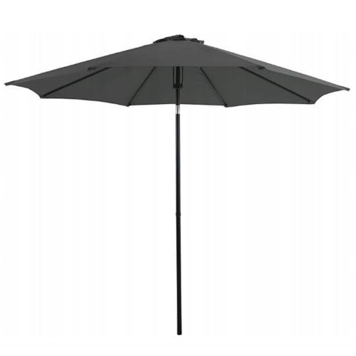 Parasol Ogrodowy Focus Garden Łamany Składany Samos z Masztem Szary 3m 300cm Wzmacniany 1 Szt