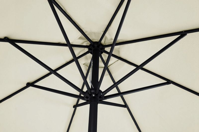 Parasol Ogrodowy Focus Garden Duży Składany Moorea z Masztem Beżowy 3m 300cm Regulowany 1 Szt