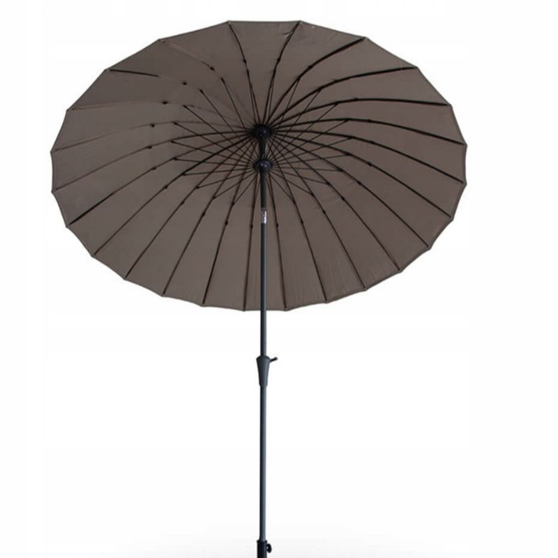 Parasol Ogrodowy Focus Garden Na Taras Duży Składany Phuket 280 Cm Taupe - Wzmacniany 1 Szt