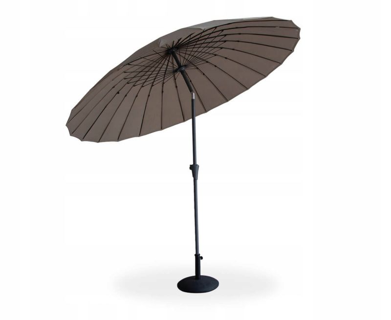 Parasol Ogrodowy Focus Garden Na Taras Duży Składany Phuket 280 Cm Taupe - Wzmacniany 1 Szt