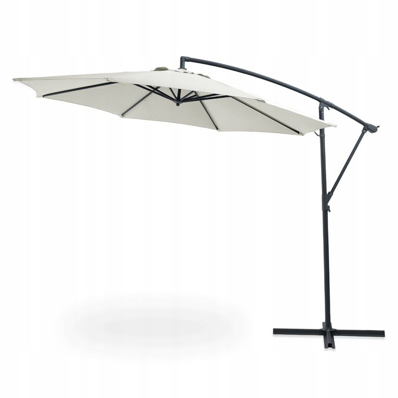 Parasol Ogrodowy Focus Garden Składany Boczny Santorini z Wysięgnikiem Beżowy 3m 1 Szt