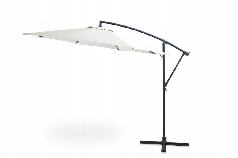 Parasol Ogrodowy Focus Garden Składany Boczny Santorini z Wysięgnikiem Beżowy 3m 1 Szt