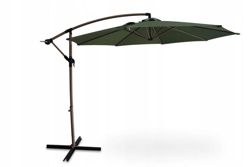 Parasol Ogrodowy Focus Garden Składany Boczny Santorini z Wysięgnikiem Green 3m 1 Szt