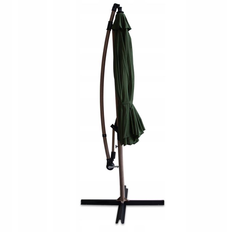Parasol Ogrodowy Focus Garden Składany Boczny Santorini z Wysięgnikiem Green 3m 1 Szt