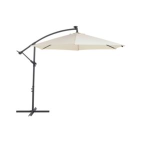 Parasol ogrodowy LED 285 cm beżowy Corval 1 szt.