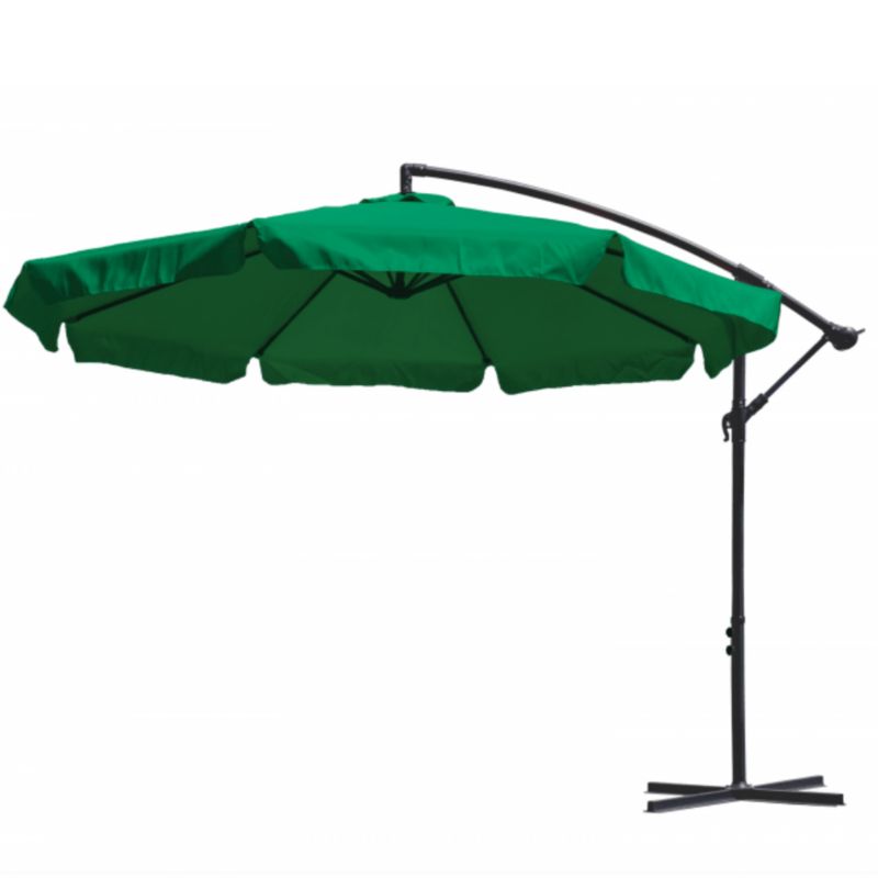 Parasol ogrodowy Mirpol Czapla zielony z dużą czaszą 3m 1 szt.