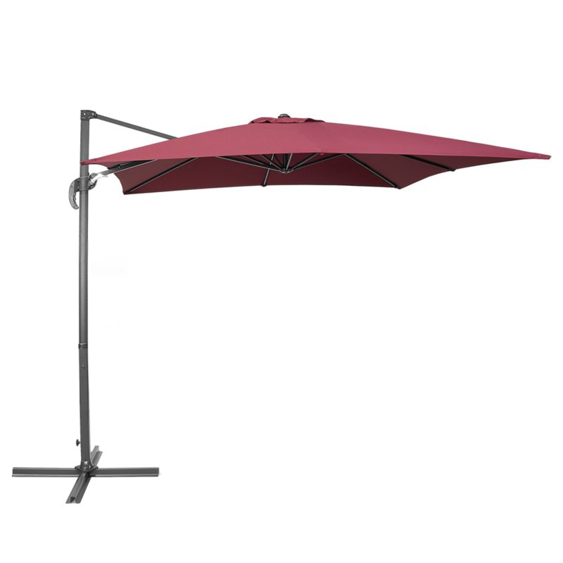 Parasol ogrodowy na wysięgniku 250 cm Monza Burgundowy 1 szt.