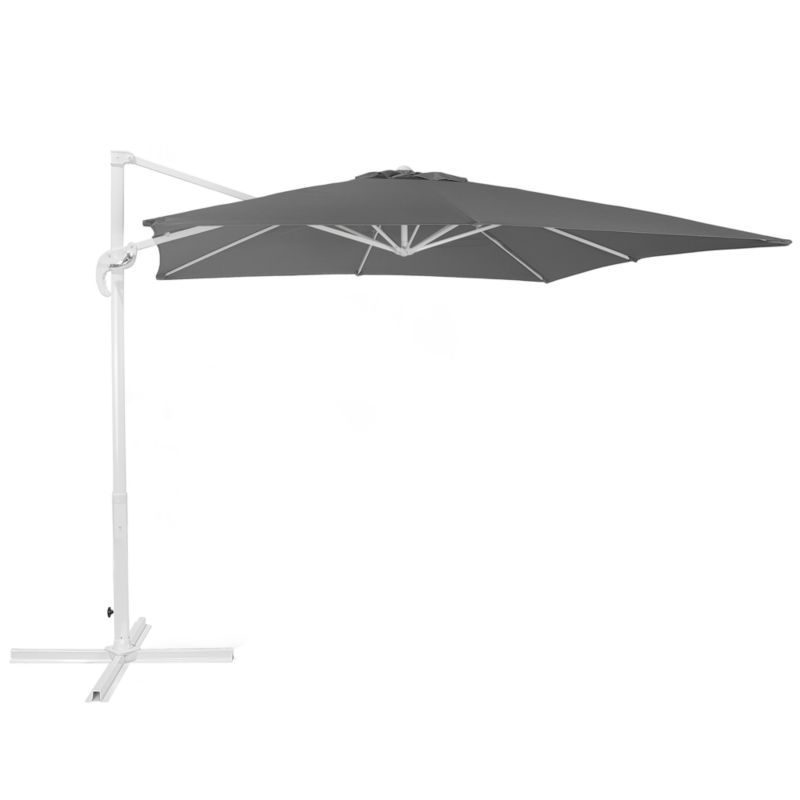 Parasol ogrodowy na wysięgniku 250 cm Monza Ciemnoszary 1 szt.
