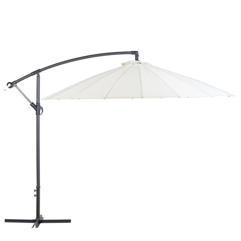 Parasol ogrodowy na wysięgniku 268 cm Calabria ii Jasnobeżowy 1 szt.