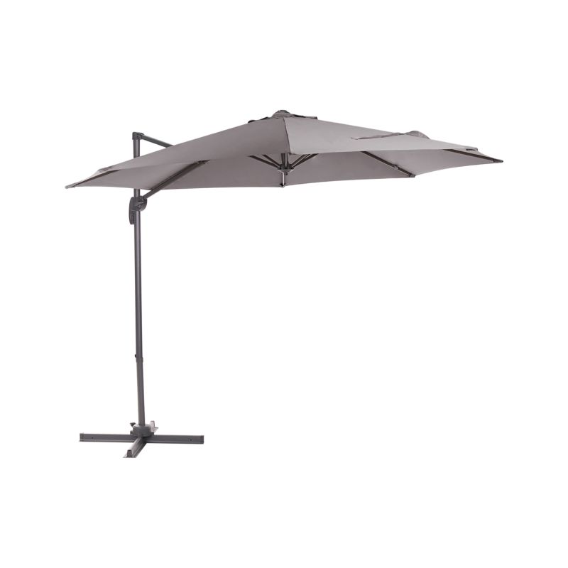 Parasol ogrodowy na wysięgniku 294 cm Savona Ciemnoszary 1 szt.