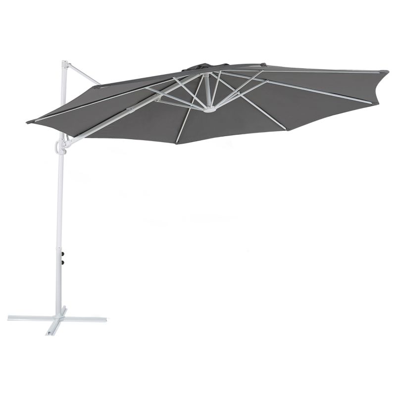 Parasol ogrodowy na wysięgniku 295 cm Savona ii Ciemnoszary 1 szt.