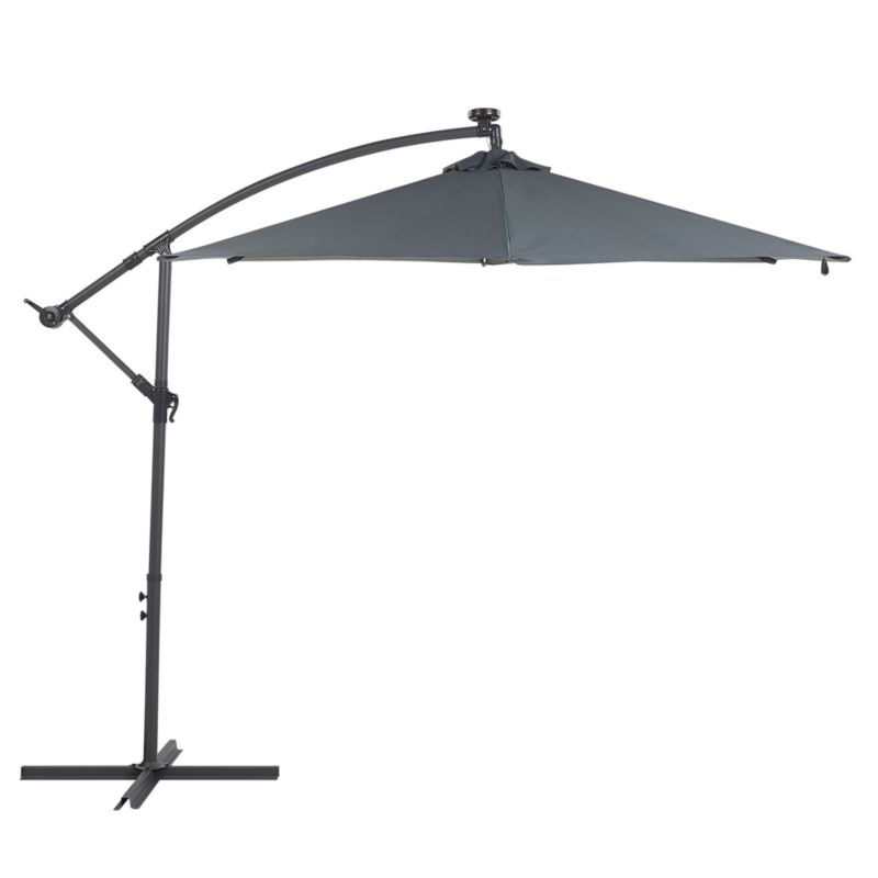 Parasol ogrodowy na wysięgniku LED 285 cm Corval Grafitowy 1 szt.