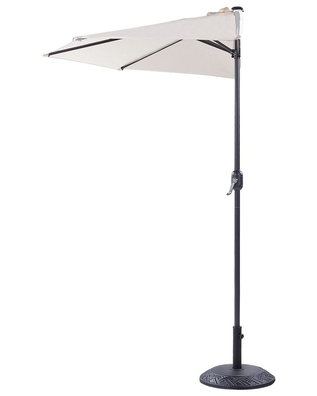 Parasol ogrodowy półokrągły 270 cm beżowy Galati 1 szt.