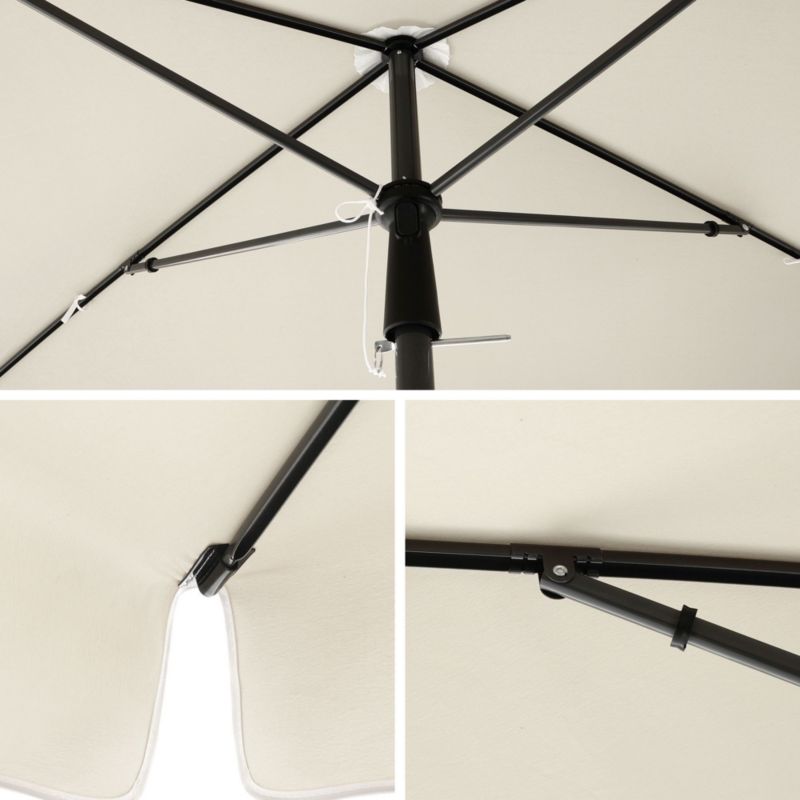 Parasol ogrodowy Songmics 200 x 125 cm beżowy 1 szt.