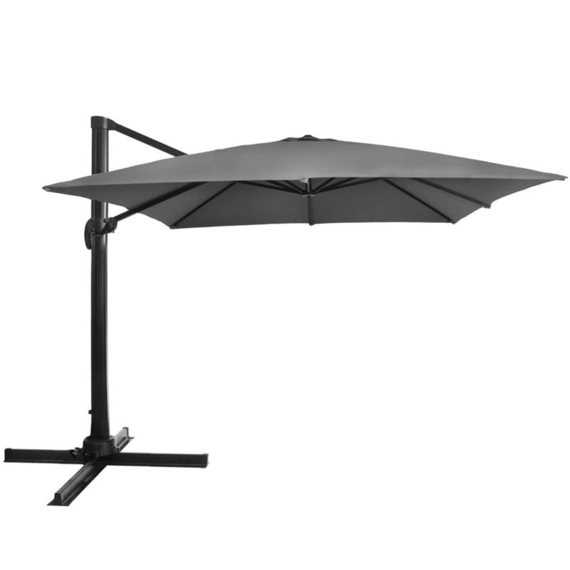 Parasol ogrodowy Springos 440 cm na wysięgniku, z pokrowcem grafitowy 1 szt.