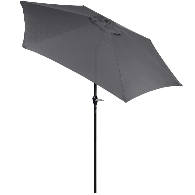 Parasol ogrodowy Springos składany 260 cm duży na balkon grafitowy 1 szt.