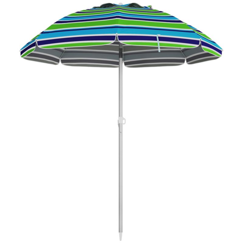 Parasol plażowy Artdesign średnica 178cm niebiesko-zielony regulowane pochylenie 1 szt.