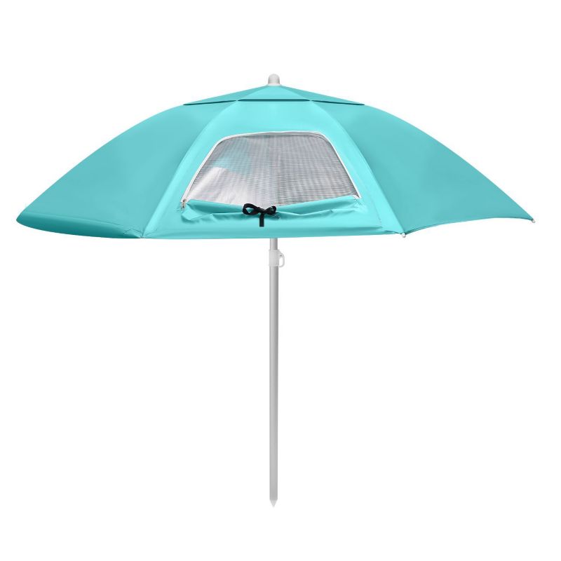 Parasol plażowy Bauerkraft 2w1 namiot parawan składany w pokrowcu 1 szt