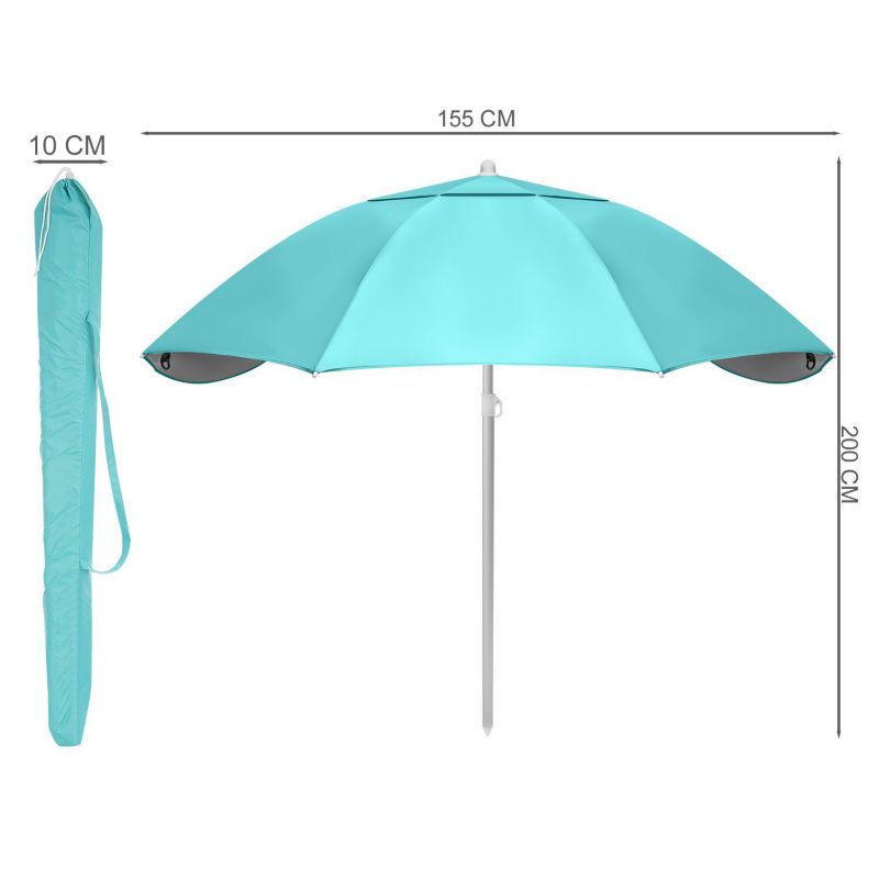 Parasol plażowy Bauerkraft 2w1 namiot parawan składany w pokrowcu 1 szt
