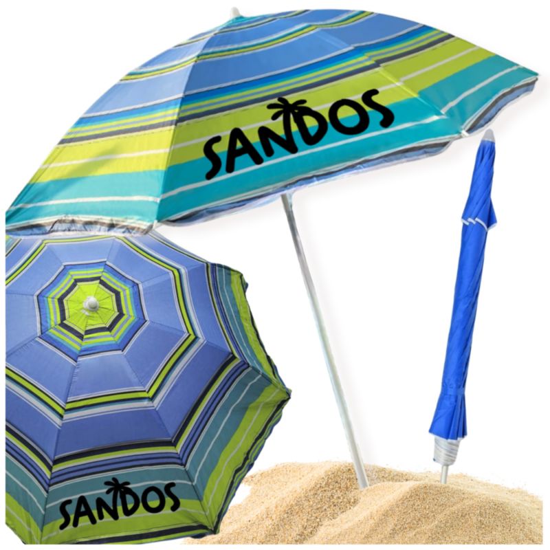 Parasol Plażowy Zolta Sandos Z Regulacją Wysokości I Funkcją Przechyłu 160 Cm 1 Szt.
