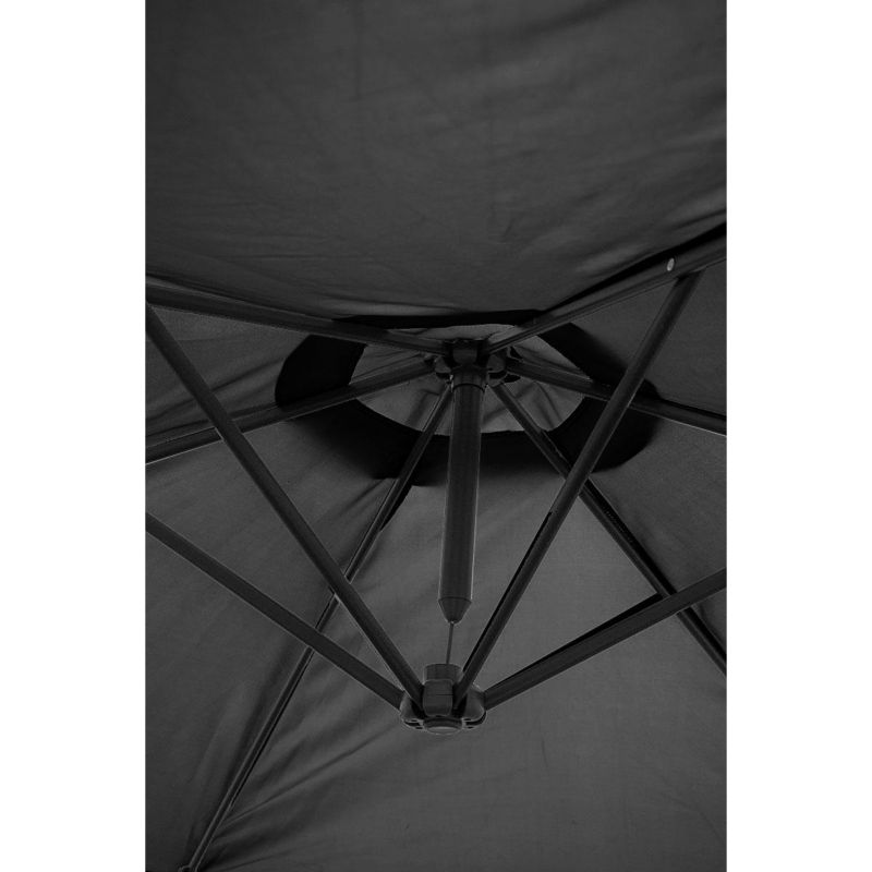 Parasol Saska Garden ogrodowy 300cm składany na wysięgniku szary antracyt 1szt