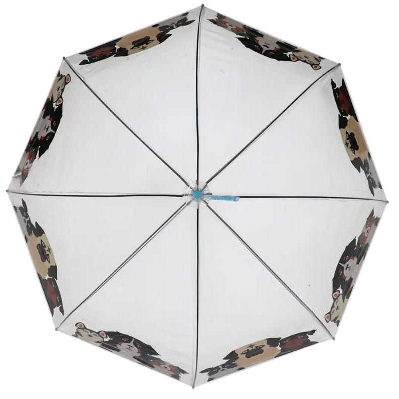 Parasol transparentny Esschert Design TP467 pieski 86,5 cm 1 szt.