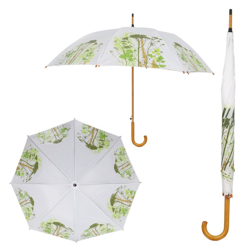Parasolka Esschert Design transparentna botaniczny wzór 120x120x96 cm 1 szt.