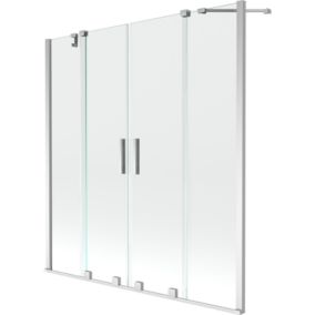 Parawan 2-skrzydłowy Mexen Velar transparent 160x150 cm 1 szt.