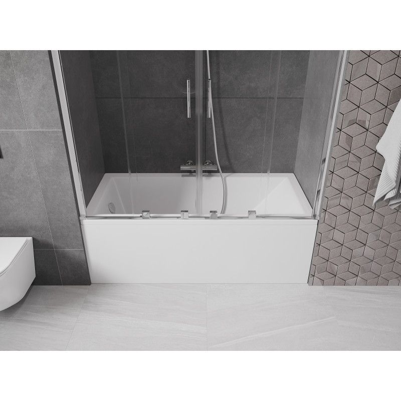 Parawan 2-skrzydłowy Mexen Velar transparent 160x150 cm 1 szt.