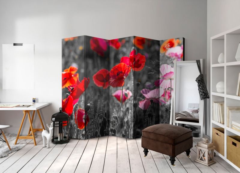 Parawan akustyczny Artgeist Kwiaty 225x172 cm Kwiaty 1 szt