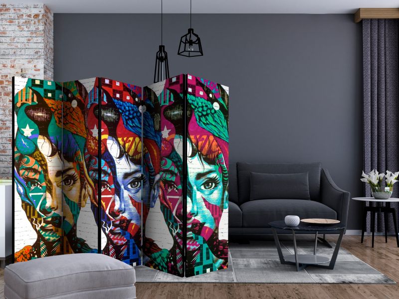 Parawan akustyczny Artgeist Ludzie 225x172 cm Ludzie 1 szt