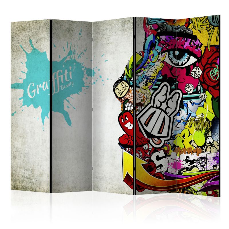 Parawan akustyczny Artgeist Street art 225x172 cm Street art 1 szt