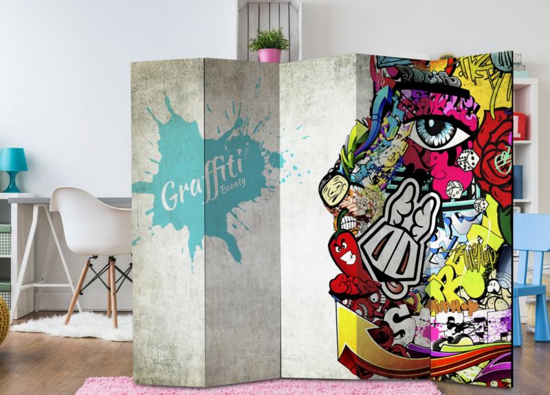 Parawan akustyczny Artgeist Street art 225x172 cm Street art 1 szt