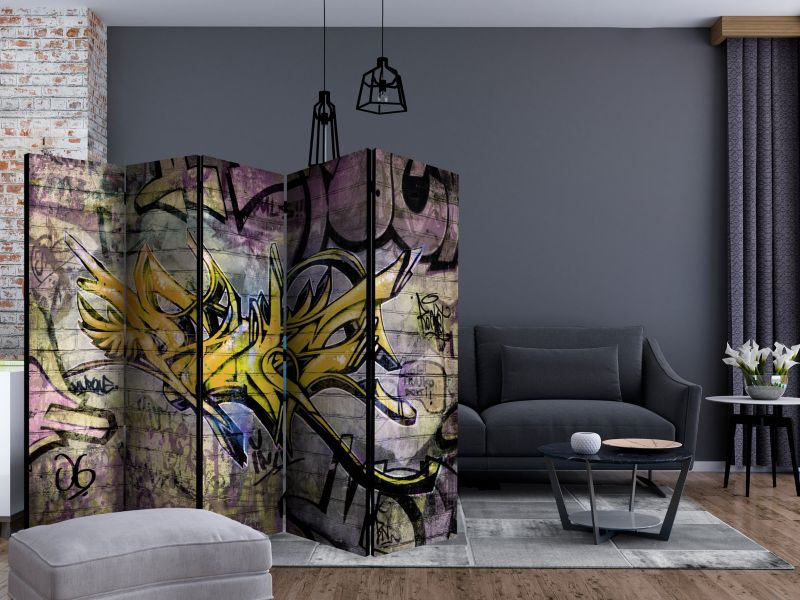 Parawan akustyczny Artgeist Street art 225x172 cm Street art 1 szt