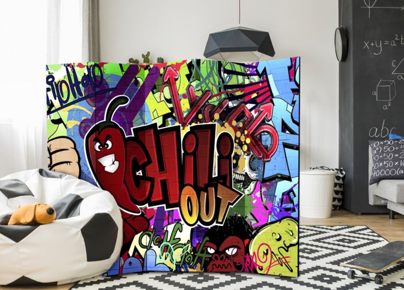 Parawan akustyczny Artgeist Street art 225x172 cm Street art 1 szt