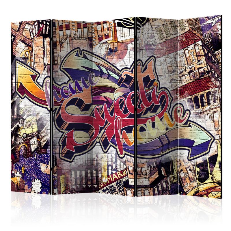 Parawan akustyczny Artgeist Street art 225x172 cm Street art 1 szt