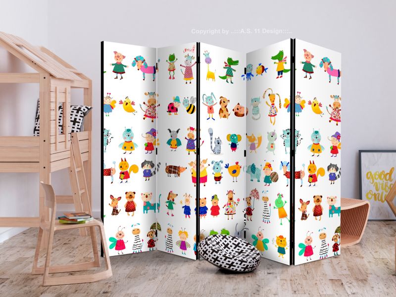 Parawan dwustronny Artgeist Dla dzieci 225x172 cm Dla dzieci 1 szt