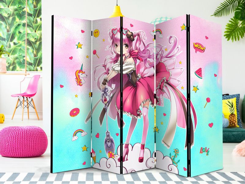 Parawan dwustronny Artgeist Dla dzieci 225x172 cm Dla dzieci 1 szt
