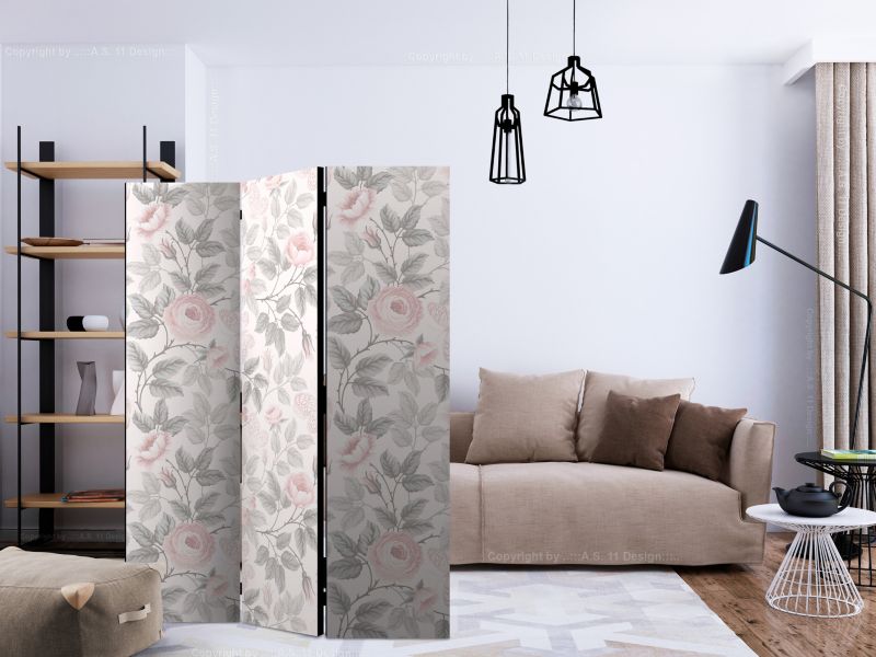 Parawan dwustronny Artgeist Kwiaty 135x172 cm Kwiaty 1 szt