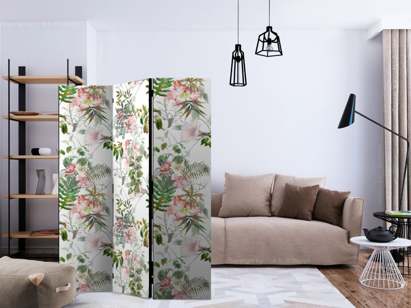Parawan dwustronny Artgeist Kwiaty 135x172 cm Kwiaty 1 szt
