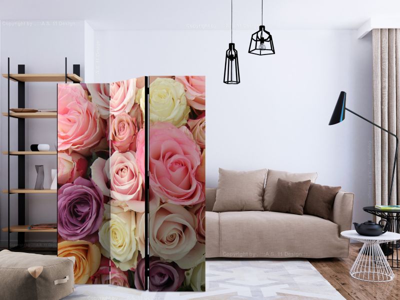 Parawan dwustronny Artgeist Kwiaty 135x172 cm Kwiaty 1 szt