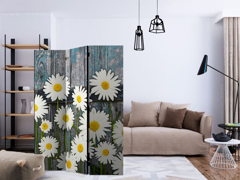 Parawan dwustronny Artgeist Kwiaty 135x172 cm Kwiaty 1 szt