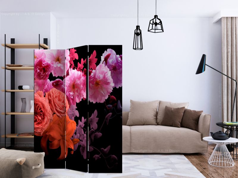 Parawan dwustronny Artgeist Kwiaty 135x172 cm Kwiaty 1 szt