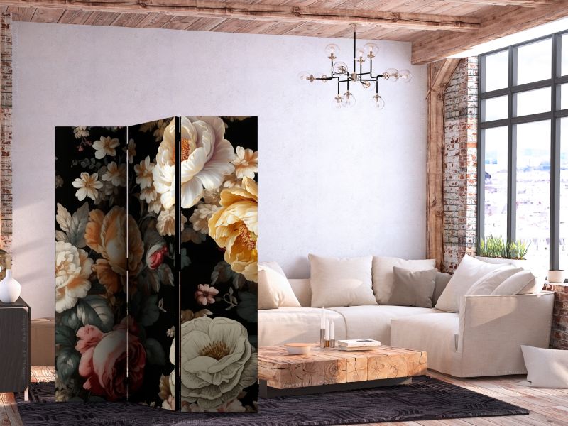 Parawan dwustronny Artgeist Kwiaty 135x172 cm Kwiaty 1 szt
