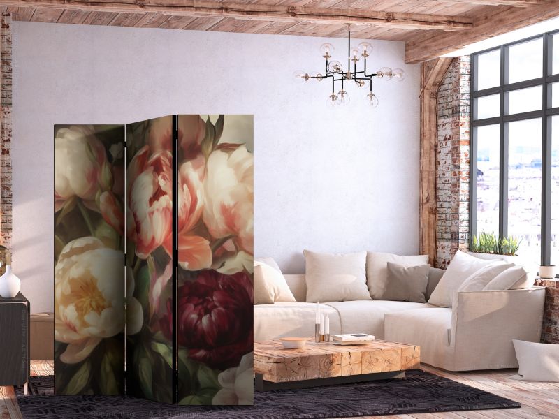 Parawan dwustronny Artgeist Kwiaty 135x172 cm Kwiaty 1 szt