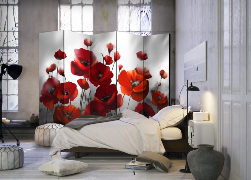 Parawan dwustronny Artgeist Kwiaty 225x172 cm Kwiaty 1 szt