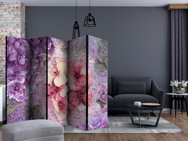 Parawan dwustronny Artgeist Kwiaty 225x172 cm Kwiaty 1 szt