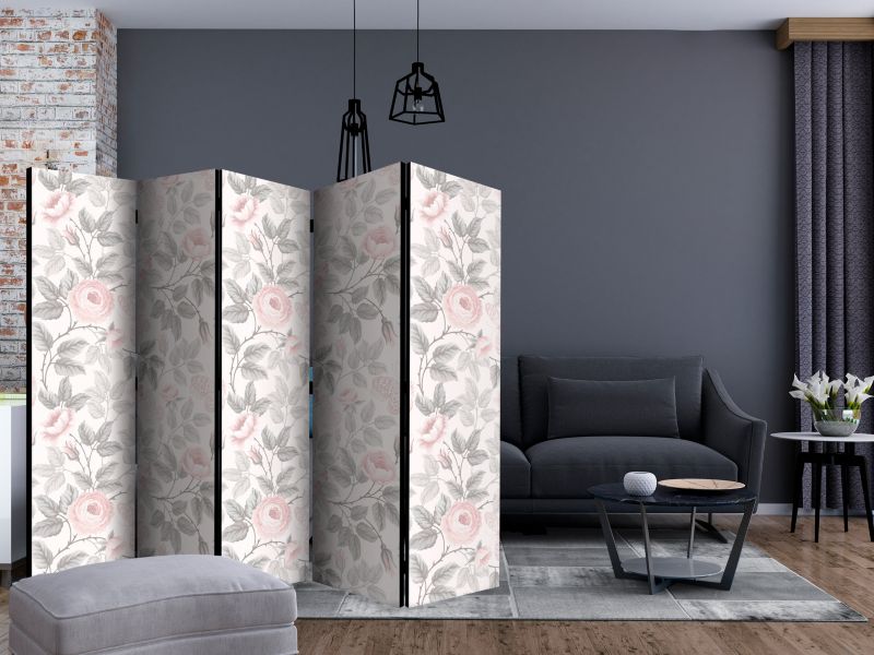 Parawan dwustronny Artgeist Kwiaty 225x172 cm Kwiaty 1 szt